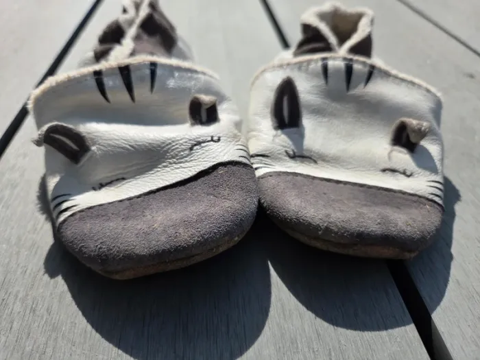 Chaussons fourrés cuir Bibalou - photo numéro 5