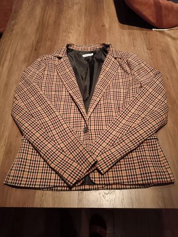 Veste de costard à carreaux Cache-Cache taille 38