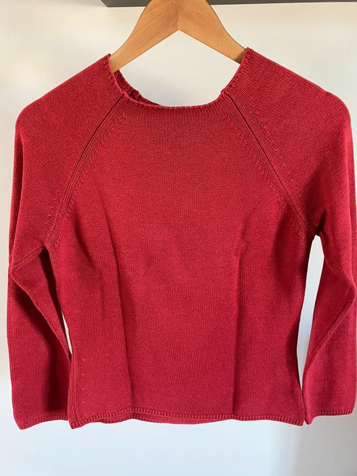 Pull rouge taille 1 - photo numéro 2