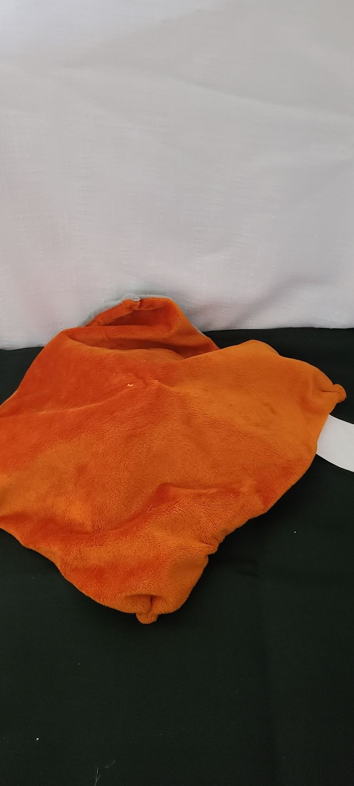 Doudou Soft Ours Cœur ❤️ Gris/Orange - photo numéro 2