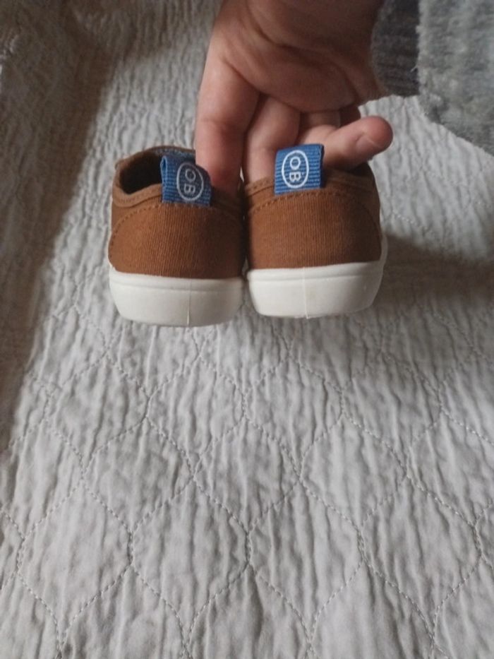 Tennis en toile marron à scratch obaibi 21 - photo numéro 7