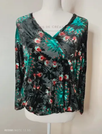 Magnifique blouse en velours taille 1