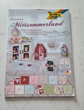 Bloc de 26 feuilles de papier avec motifs