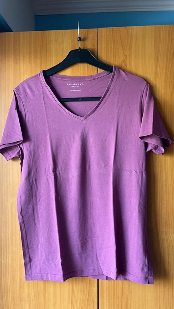 Lot de 2 tee shirt uni Primark L - photo numéro 2