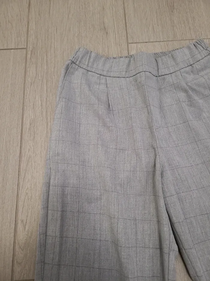 Pantalon gris à carreaux habillé - photo numéro 3