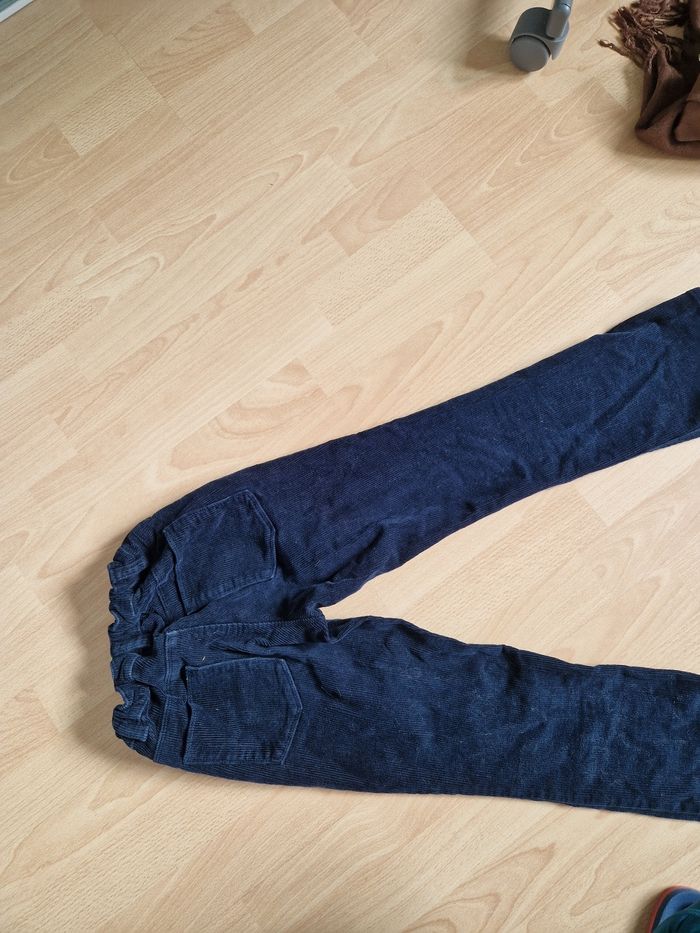 Pantalon velours bleu marine - photo numéro 5