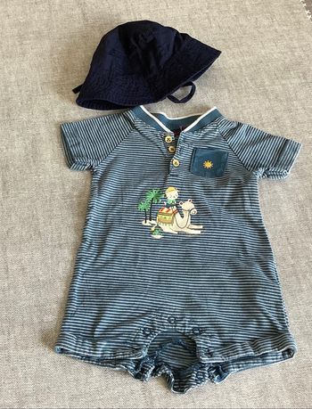 Combi short m.courtes et bob  3 mois