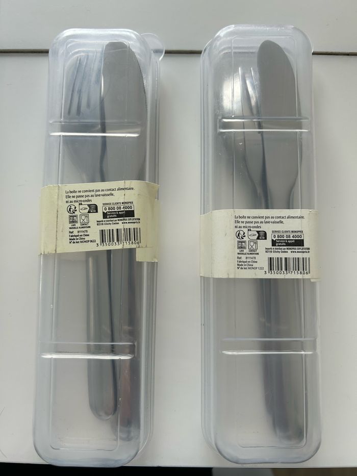 Set de couvert lunchbox/pique nique - photo numéro 2