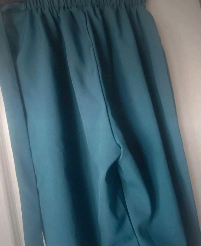Pantalon cigarette bleu shein taille s - photo numéro 3