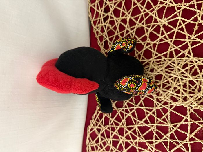 Peluche coq noir rouge gros yeux brillant WILD PLANET PORTUGAL - photo numéro 3