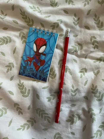 lot Marvel Spiderman crayon et carnet