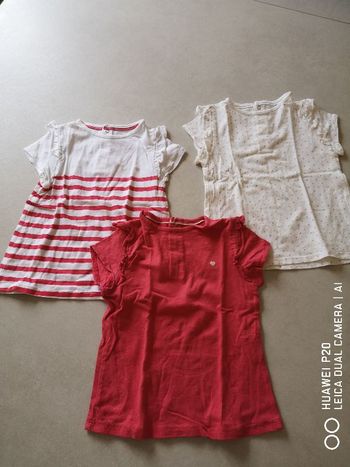 Lot 3 t-shirts manches courtes