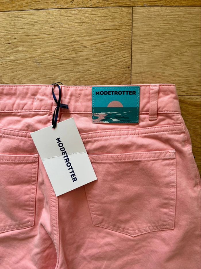 👖 Pantalon rose large taille haute Modetrotter – Neuf avec étiquette – Taille 36 - photo numéro 4