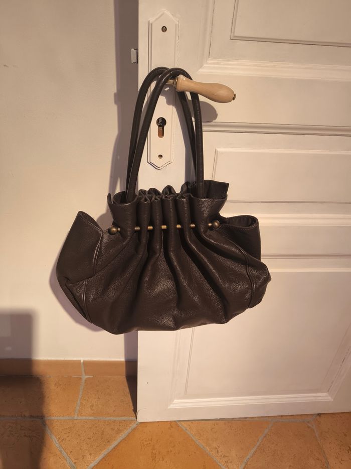 Sac à main cuir véritable - photo numéro 4