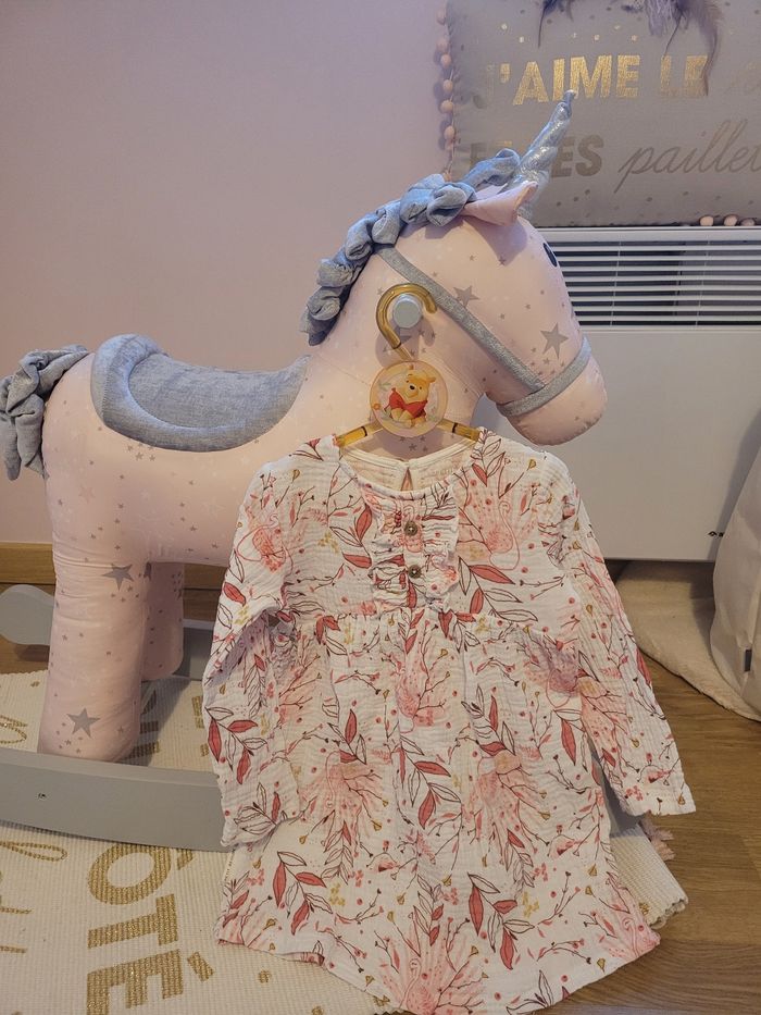 Robe petit beguin gaze de coton