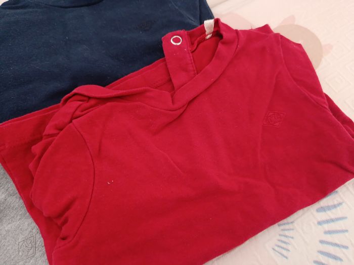 Lot de 4 maillots manches longues 9 mois - photo numéro 2