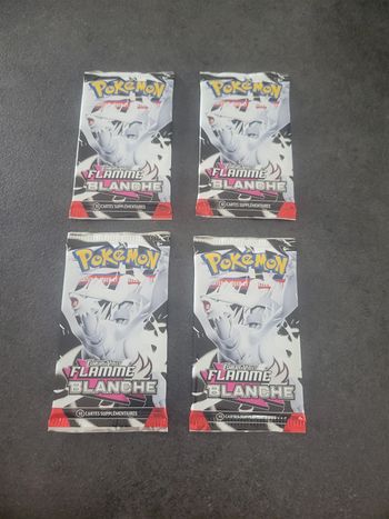Lot 4 booster flamme blanche