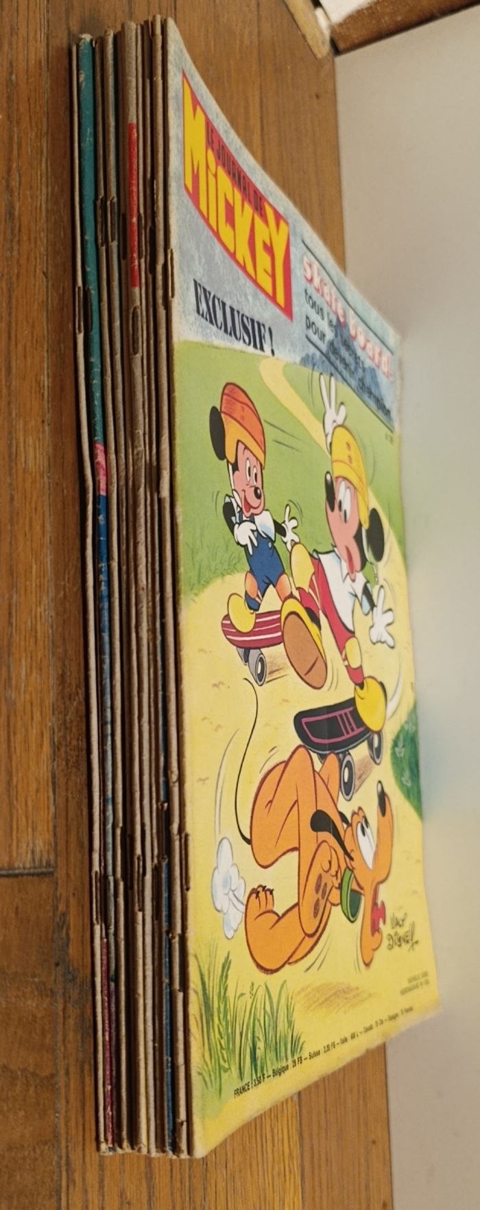 Rare Lot 11 Journaux de Mickey Série complète leçons de Skate 1978 vintage - photo numéro 10