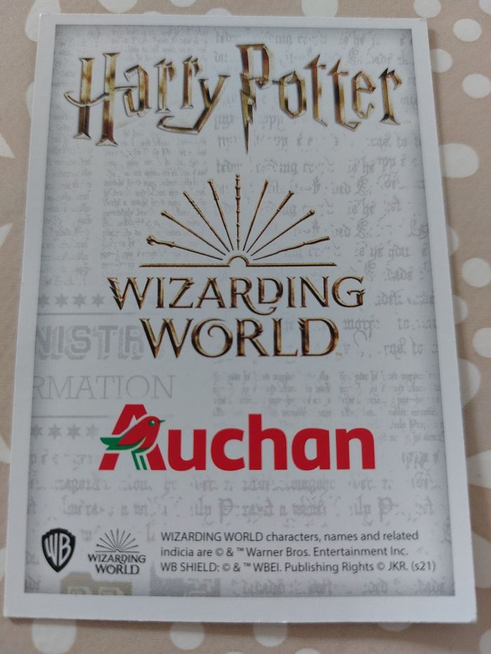 Carte Harry Potter Auchan - photo numéro 4