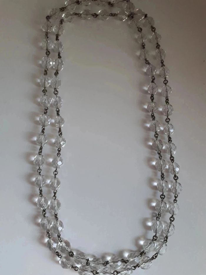 Colliers cristaux naturels vintage - photo numéro 2