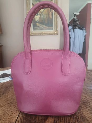 Jolie sac à main No Stress en cuir Violet