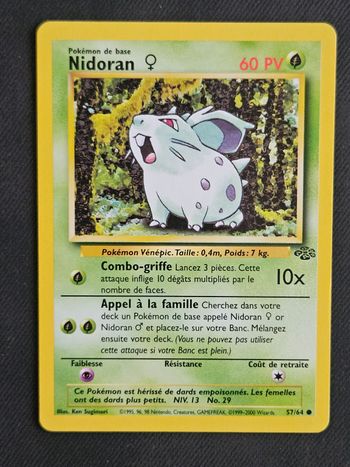 Carte Pokemon Nidoran F Jungle 57/64