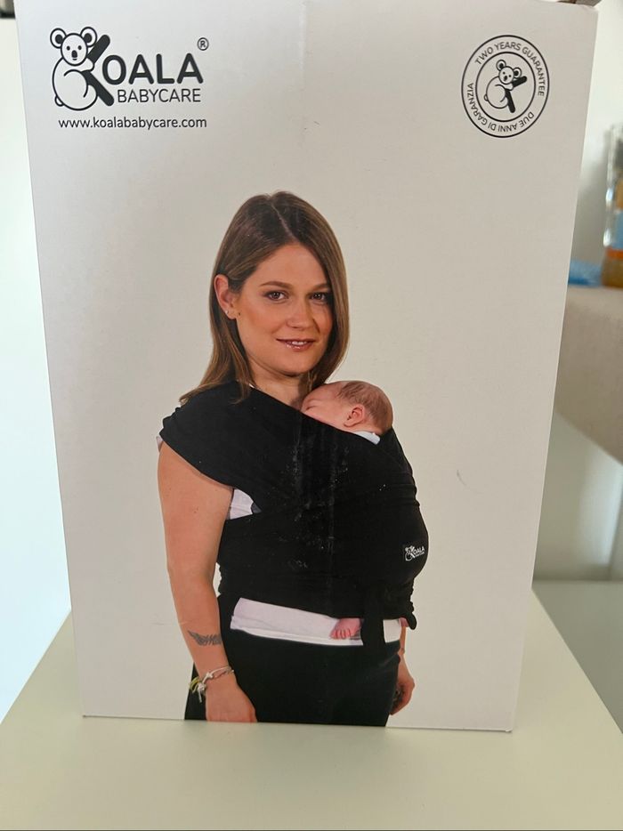 Écharpe de portage noire Koala Babycare Neuve