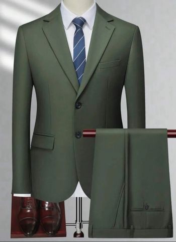 Ensemble de costume vert canard