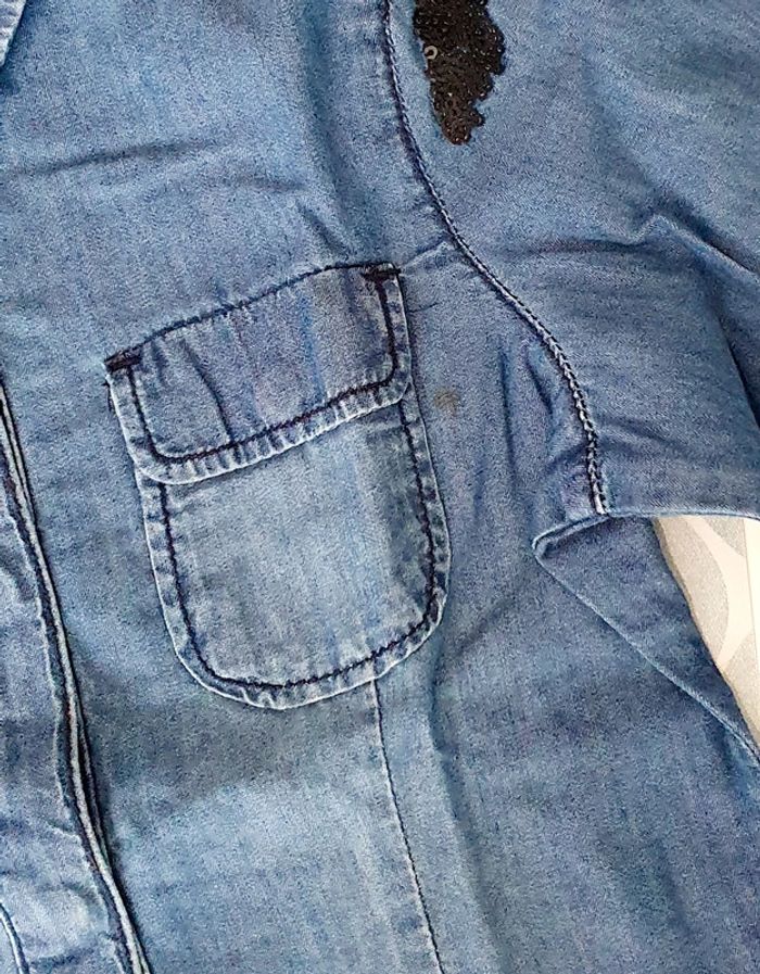 Chemise en jeans Ikks - 6A - photo numéro 3