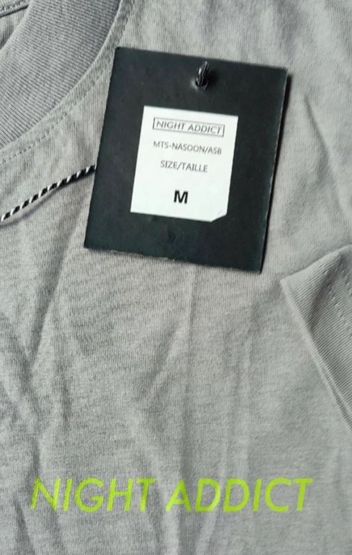 Tee-shirt 100% coton pour homme taille M, Night Addict - photo numéro 8