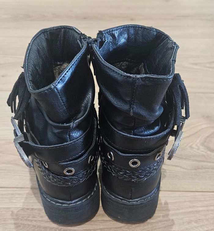Bottines noires fille - Taille 28 - photo numéro 2