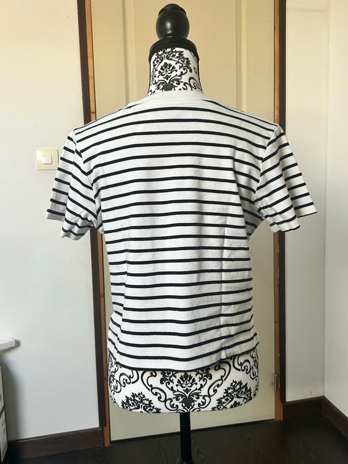 T-shirt C&A taille L style marinière - photo numéro 3