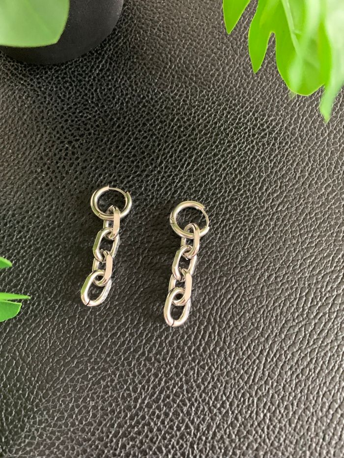 Boucles d’oreilles en acier inoxydable