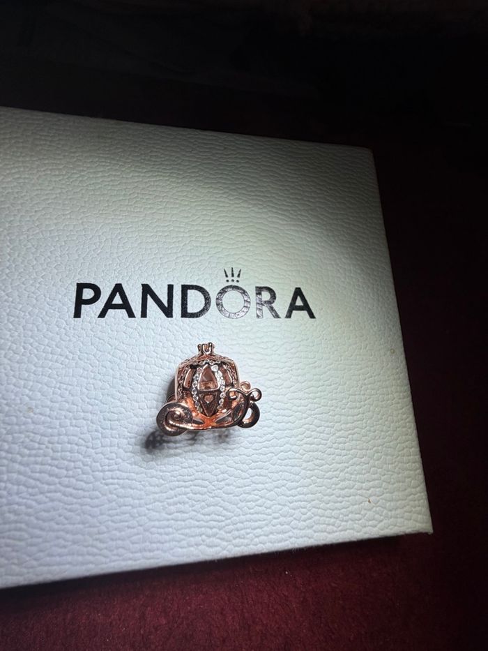 Charm carrosse or rose 14 k Pandora - photo numéro 3