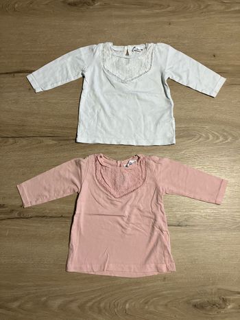 Lot t-shirts ML 6 mois