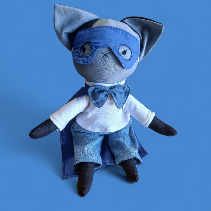 Doudou chat super hero - photo numéro 2