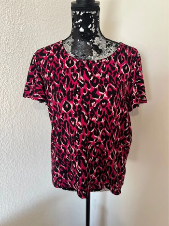 Blouse motif léopard