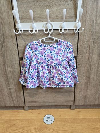 Vêtement Bébé Fille - Blouse fleurie - Sergent Major - 24 mois 86 cm