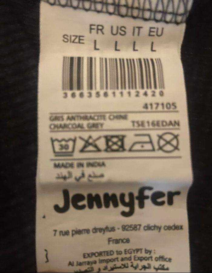 Débardeur »Jennyfer »gris foncé et blanc - photo numéro 5