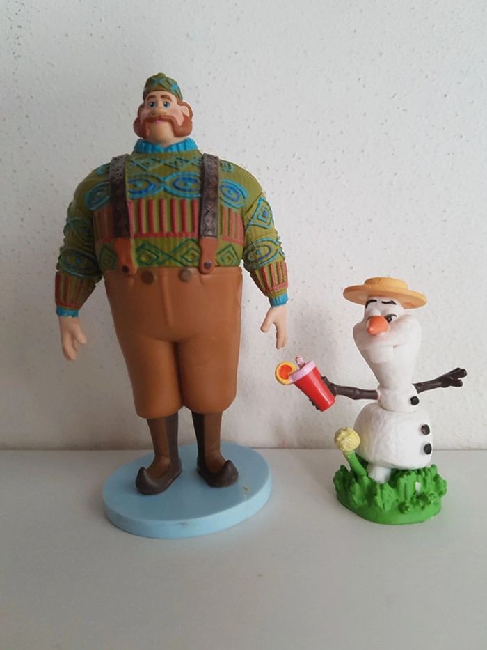 La reine des neiges figurines à collectionner Disney Olaf, Oaken - photo numéro 2
