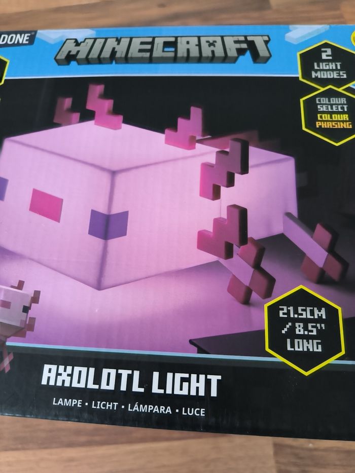 Minecraft veilleuse Axolotl 🎁 - photo numéro 7