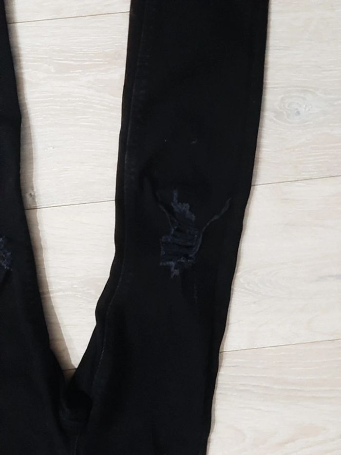 Pantalon jean s noir, slim, épais, XXS/12 ans, peu mis - photo numéro 4