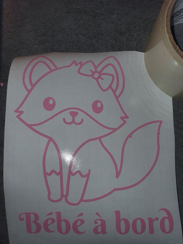 Stickers voiture renard