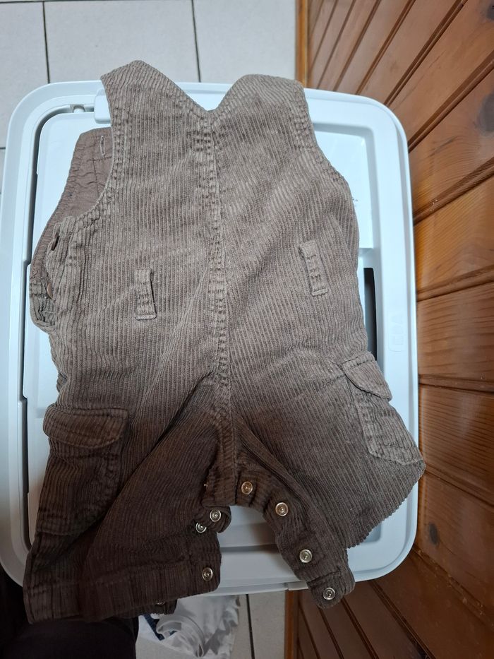Salopette short garçon TeX baby 3 mois - photo numéro 2