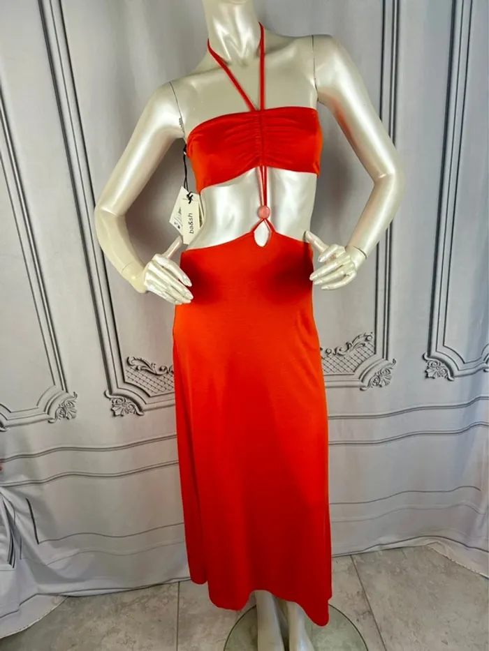 Robe longue été orange Ba&sh T.1 / S neuve