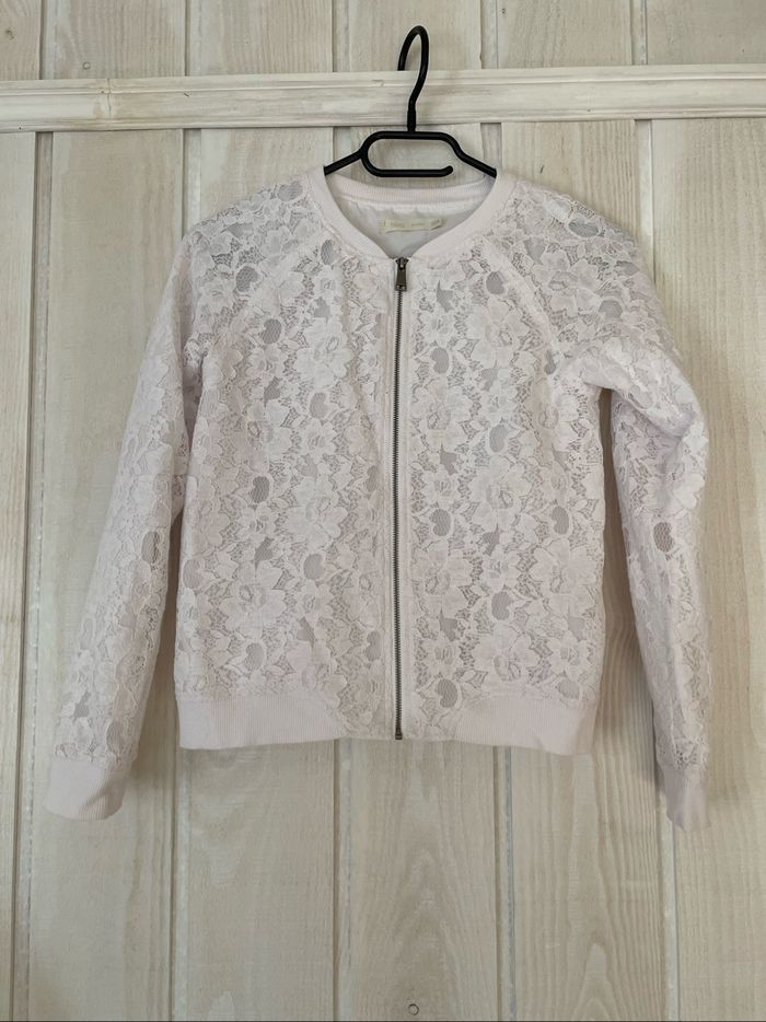 Bomber dentelle blanc - Gémo - 12ans