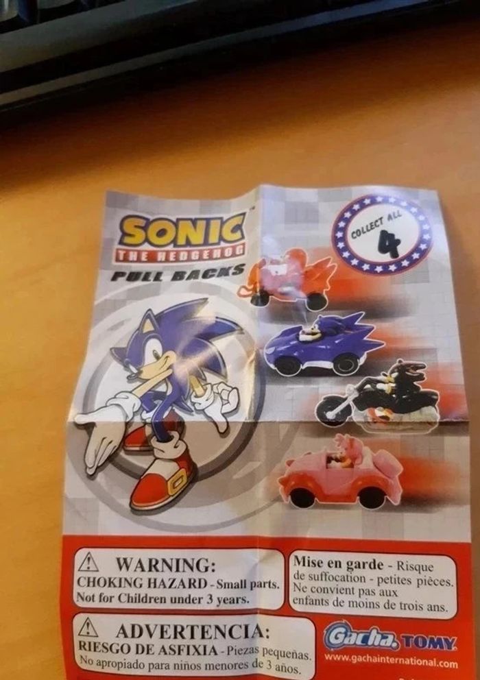 Figurine pull backs - Knuckles (Sonic) - photo numéro 3