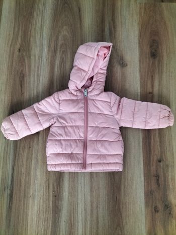 Veste légère mi saison vieux rose 9-12 mois 80cm