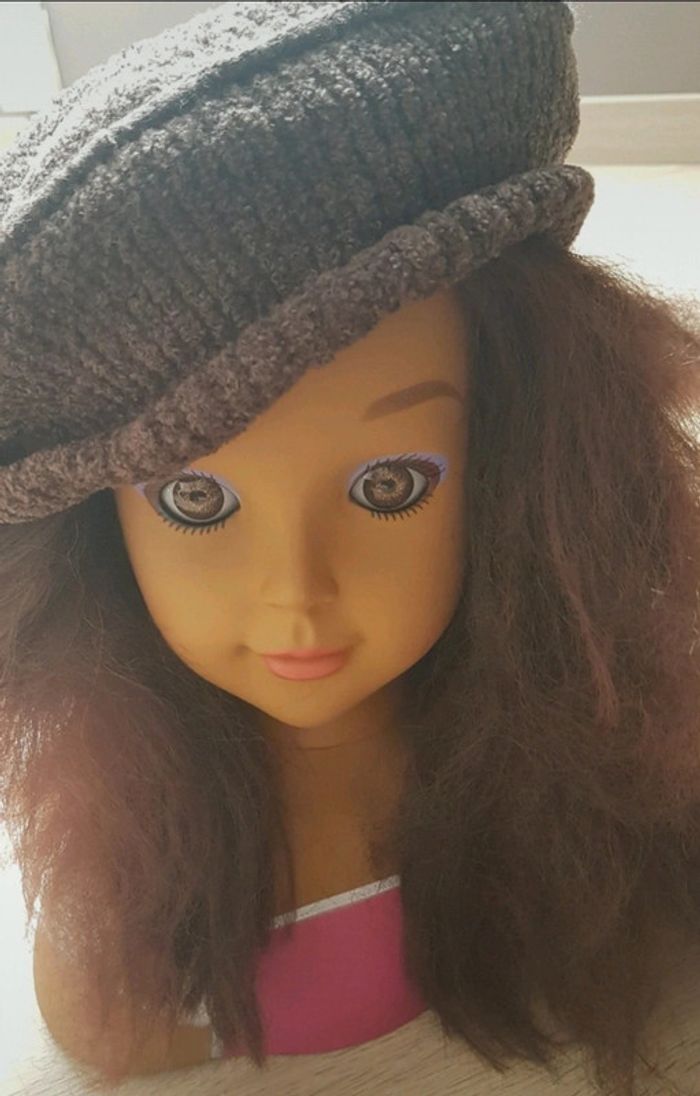 👻bonnet fille marron👻 - photo numéro 3