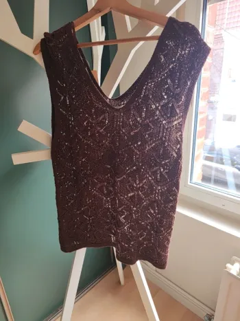 Haut en maille crochet promod